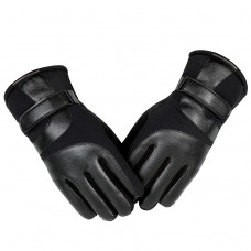 Men's Thick Warm Winter Riding Gloves Male Sports Outdoor Warm Cotton Gloves Non-slip Gloves